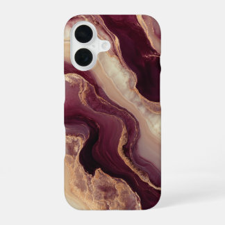 Burgund Luxuriös Weiblich – Eleganter Chic iPhone 16 Hülle