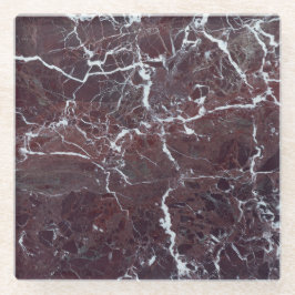 Burgund-Marmor Glasuntersetzer