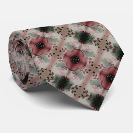 Burgund mit Beige Krawatte