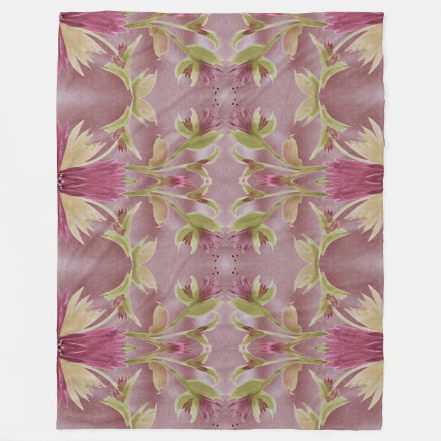 Burgund mit olivgrünem fleecedecke (Vorderseite)