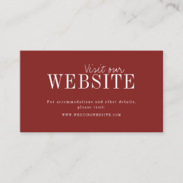 Burgund moderne Typografie-Website Beilage Karte