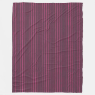Burgund-Nadelstreifen Fleecedecke