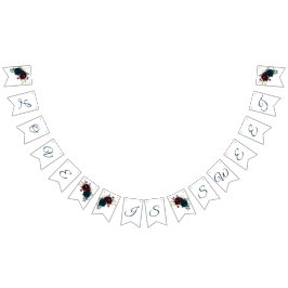 Burgund & Navy Blume Rustikale Holzhochzeit Wimpelkette