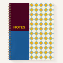 Burgund-Navy-Sonnenstrahl-Diamant-Notizbuch - M