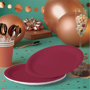 Burgund Pappteller