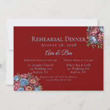 Burgund Peony and Blue Rose Probe Dinner