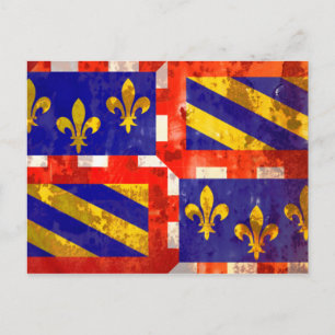 Burgund Postkarte