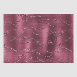 Burgund Red Glitzy Glitzer Streifen Seidenpapier