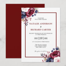 Burgund Rosa Blütenfarbenhochzeit