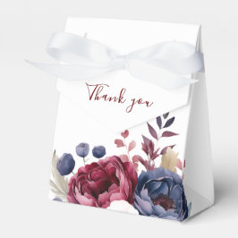 Burgund Rosa Blütenfarbenhochzeit Geschenkschachtel