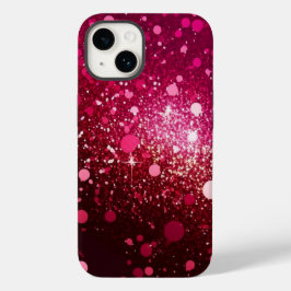 Burgund Rosa Glitzer iPhone Mate Tough Case