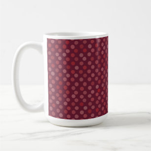 Burgund, rosa, rot und beerenfarbene Tupfen Kaffeetasse