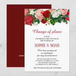 Burgund Rose Blumengarten Blume Hochzeit Einladung