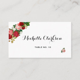 Burgund Rose Blumengarten Blume Hochzeit Platzkarte
