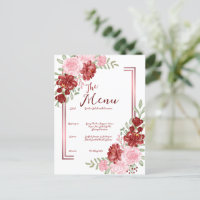 Burgund & Rose Blumenhochzeit