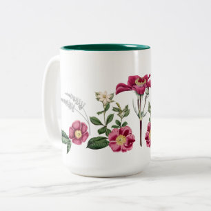 Burgund Rose Botanische Tasse