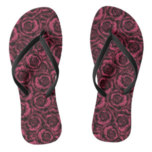 Burgund-Rose Flip Flops