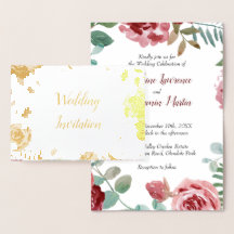 Burgund Rose Gold Foil Hochzeitsfeiern