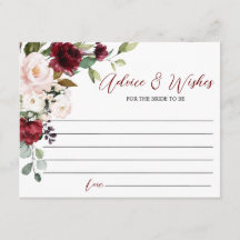 Burgund Rose-Ratschläge und Wunschkarte