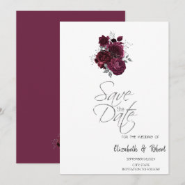Burgund-Rose Save the Date