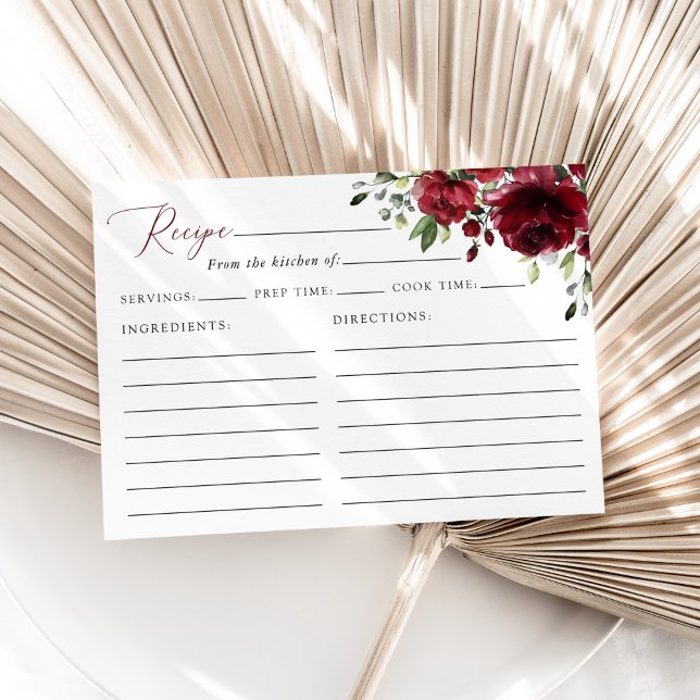 Burgund Rote Blume, Boho, Brautparty Rezept (Von Creator hochgeladen)