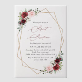 Burgund Rote Blume, Rosa Blume, Süß 16