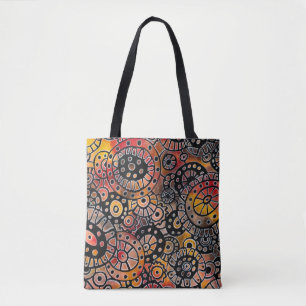 Burgund ruhige Oval Corals Original Abstrakt