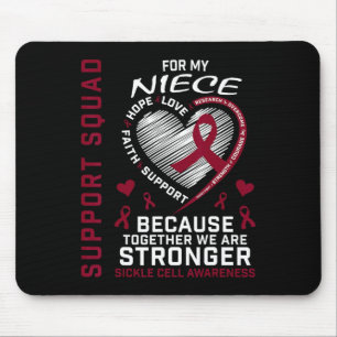 Burgund-Sichelzellämie-Objekte - Unterstützung Mousepad