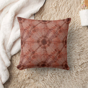 Burgund Tie Dye herkömmliches Muster Stil Kissen