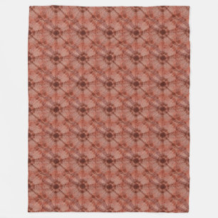 Burgund Tie Dye traditionelles Muster Stil Fleecedecke