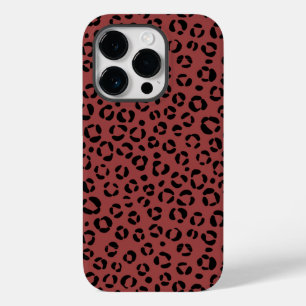 Burgund-Tierdruck Case-Mate iPhone 14 Pro Hülle