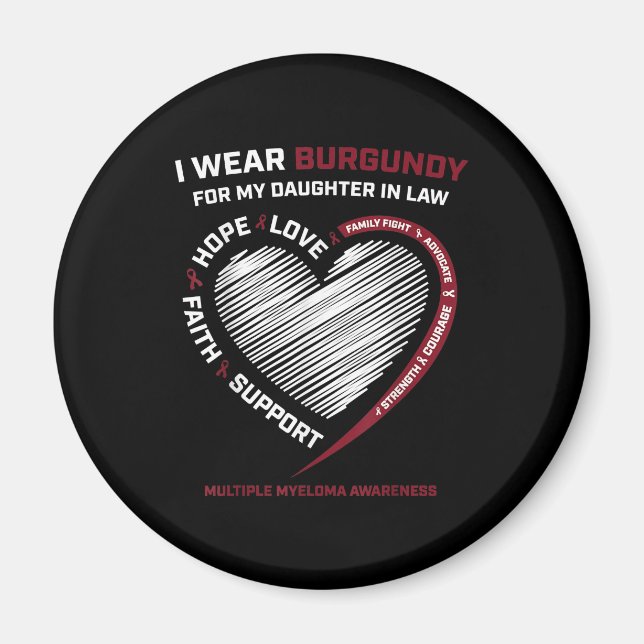 Burgund-Tochter im Jura-Multiples Myelom Magnet (Vorne)