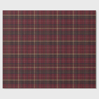 Burgund- und Beige-Karo-Tartan-Geschenkpapier Geschenkpapier