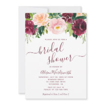 Burgund und Blush Brautparty