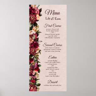 Burgund und Blush Poster