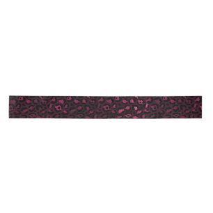 Burgund und Gold Leopard Serie Design 3 Satinband