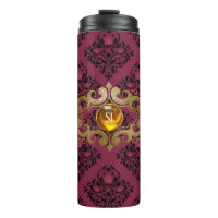 Burgund und Gold Pariser Edelsteindamaske