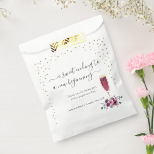 Burgund und Goldflöte süße Gefältchen Box Gefällig Geschenktütchen