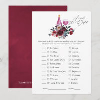 Burgund und Navy Brautparty Degustation