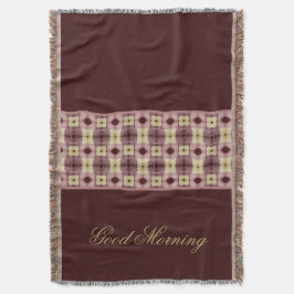 Burgund und Rosa Decke