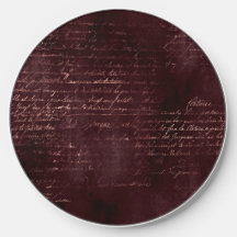Burgund und Rose Gold Vintage Kalligraphie