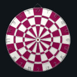Burgund und weiß dartscheibe<br><div class="desc">Burgund und White Dart Board</div>