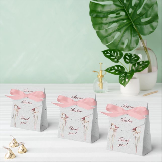 Burgund und Weiße Balloons und Laternen auf Grau Geschenkschachtel (Zahlreiche)