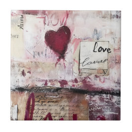 Burgund Valentine Design Serie 13 Fliese