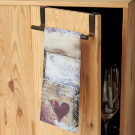 Burgund Valentines Serie Design 11 Geschirrtuch