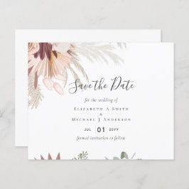 Burgund Wein Pampas Tropische Hochzeit