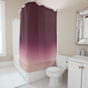 Burgund Wein Rot Ombre Elegant Gradient Duschvorhang