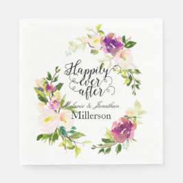 Burgund Wein und Rosa Blumenzwiebelblume Serviette