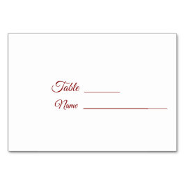 Burgund Winter Wedding mit Bluebonnet Tischnummer