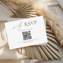 Burgund, wo immer der Hochzeitstag beginnt, RSVP-K RSVP Karte